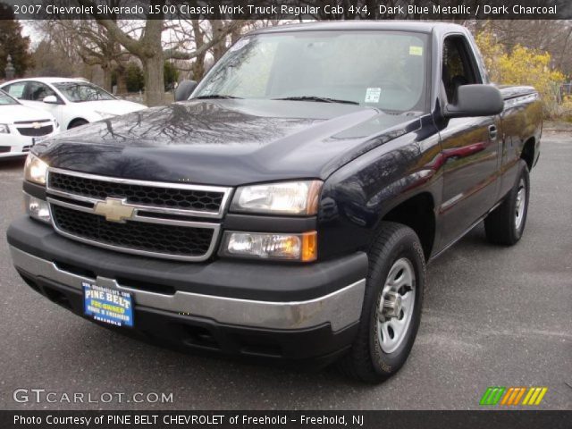 2007 Chevrolet Silverado 1500 Classic Work Truck Regular Cab 4x4 in Dark Blue Metallic