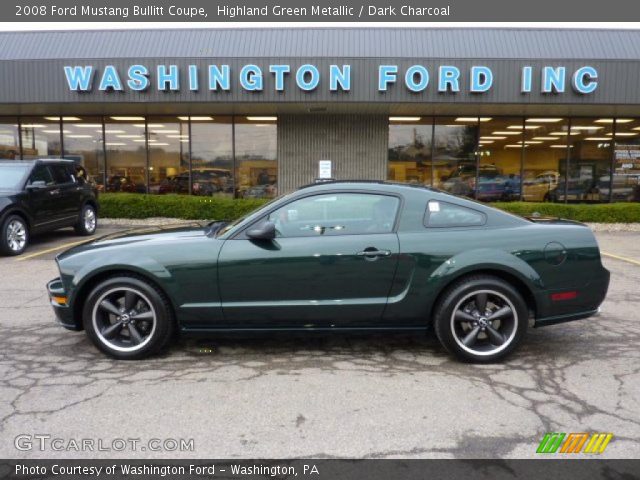 2008 Ford Mustang Bullitt Coupe in Highland Green Metallic