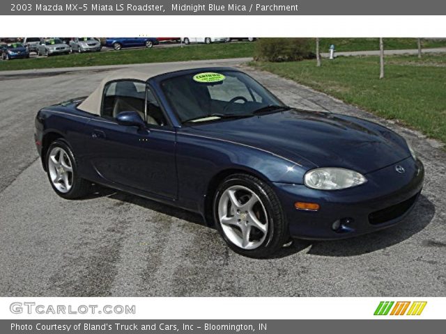 2003 Mazda MX-5 Miata LS Roadster in Midnight Blue Mica