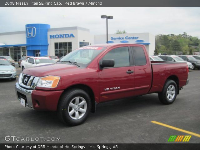 2008 Nissan Titan SE King Cab in Red Brawn