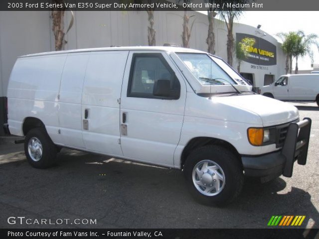 2003 Ford E Series Van E350 Super Duty Armored Vehicle in Oxford White