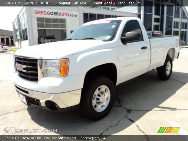 2007 GMC Sierra 2500HD SLE Regular Cab 4x4 in Summit White