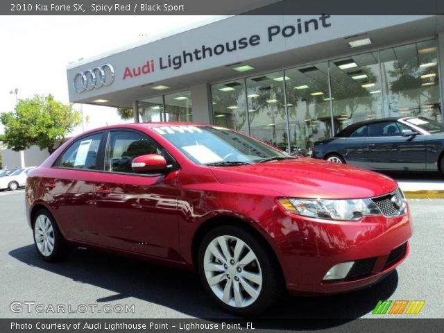 2010 Kia Forte SX in Spicy Red