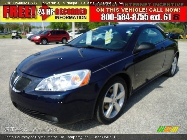 2008 Pontiac G6 GT Convertible in Midnight Blue Metallic