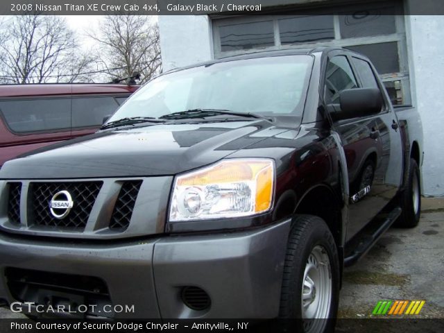 2008 Nissan Titan XE Crew Cab 4x4 in Galaxy Black