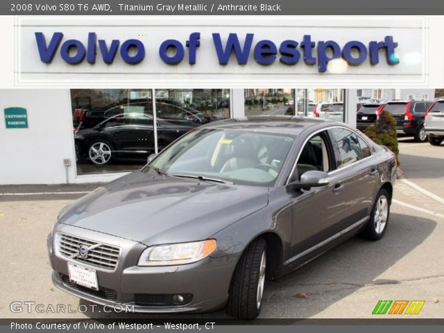2008 Volvo S80 T6 AWD in Titanium Gray Metallic
