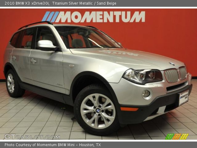2010 BMW X3 xDrive30i in Titanium Silver Metallic