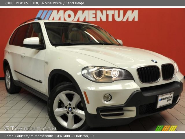 2008 BMW X5 3.0si in Alpine White