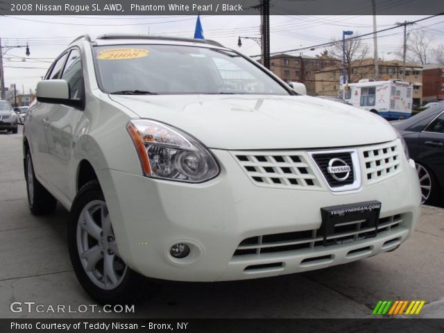 2008 Nissan Rogue SL AWD in Phantom White Pearl