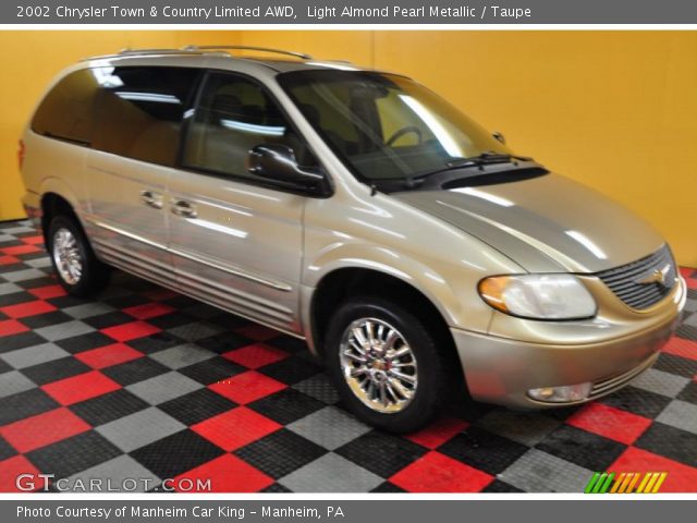 2002 Chrysler Town & Country Limited AWD in Light Almond Pearl Metallic