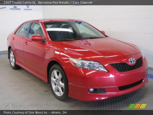 2007 Toyota Camry SE in Barcelona Red Metallic