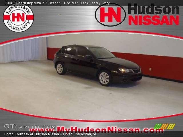2008 Subaru Impreza 2.5i Wagon in Obsidian Black Pearl