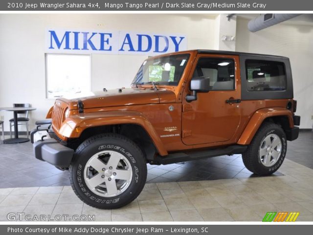 2010 Jeep Wrangler Sahara 4x4 in Mango Tango Pearl