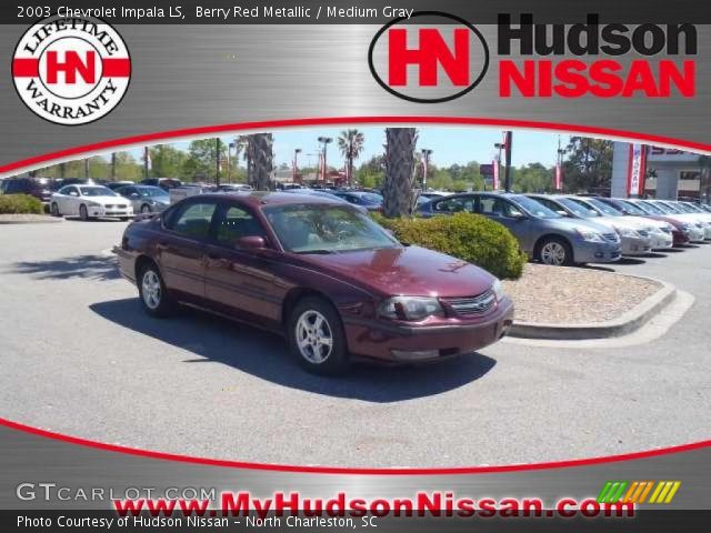 2003 Chevrolet Impala LS in Berry Red Metallic