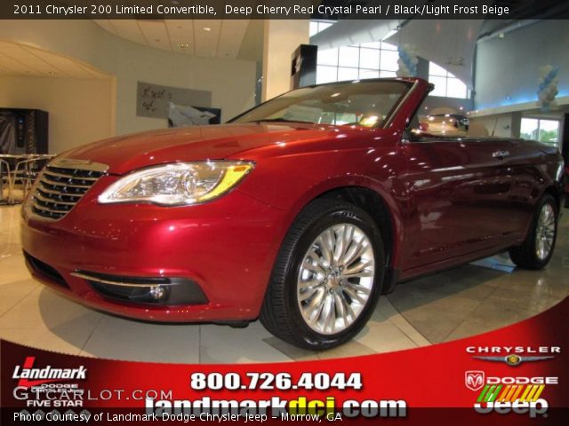 2011 Chrysler 200 Limited Convertible in Deep Cherry Red Crystal Pearl