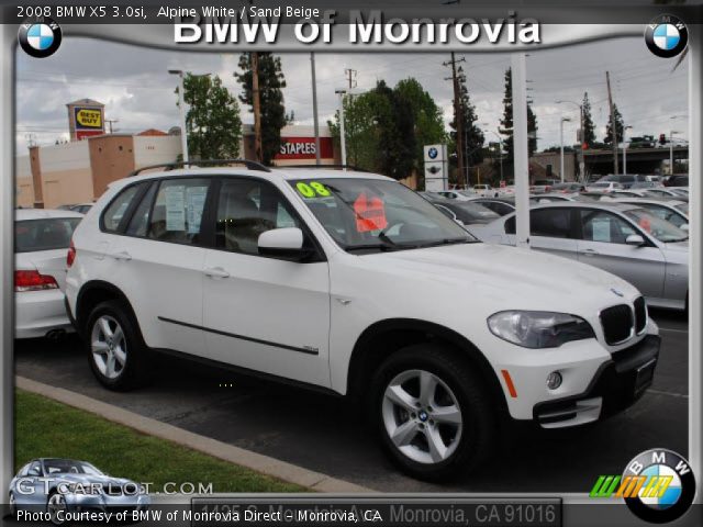 2008 BMW X5 3.0si in Alpine White