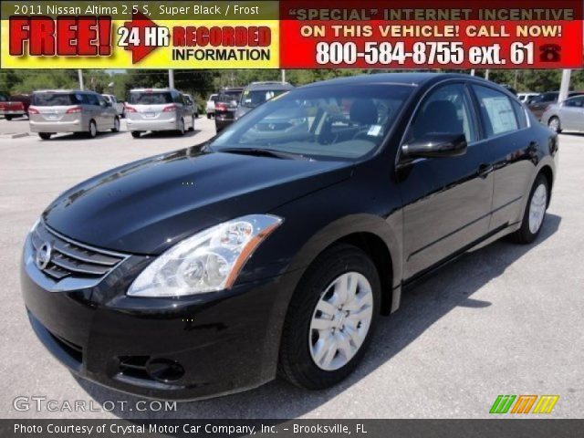 2011 Nissan Altima 2.5 S in Super Black