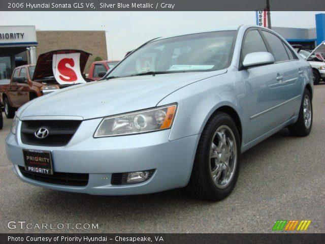 2006 Hyundai Sonata GLS V6 in Silver Blue Metallic