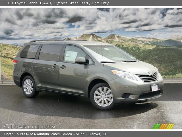 2011 Toyota Sienna LE AWD in Cypress Green Pearl