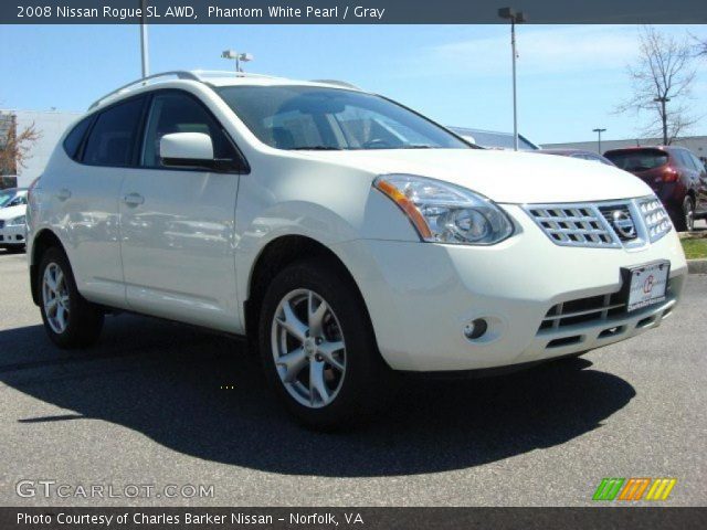 2008 Nissan Rogue SL AWD in Phantom White Pearl