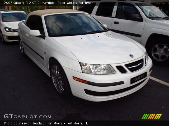 2007 Saab 9-3 2.0T Convertible in Polar White