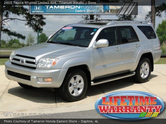 2003 Toyota 4Runner Limited 4x4 in Titanium Metallic