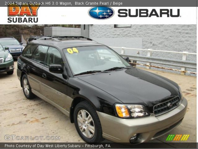 2004 Subaru Outback H6 3.0 Wagon in Black Granite Pearl