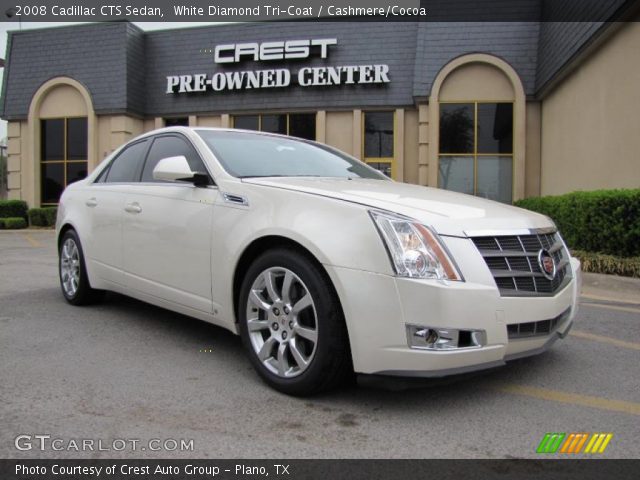 2008 Cadillac CTS Sedan in White Diamond Tri-Coat