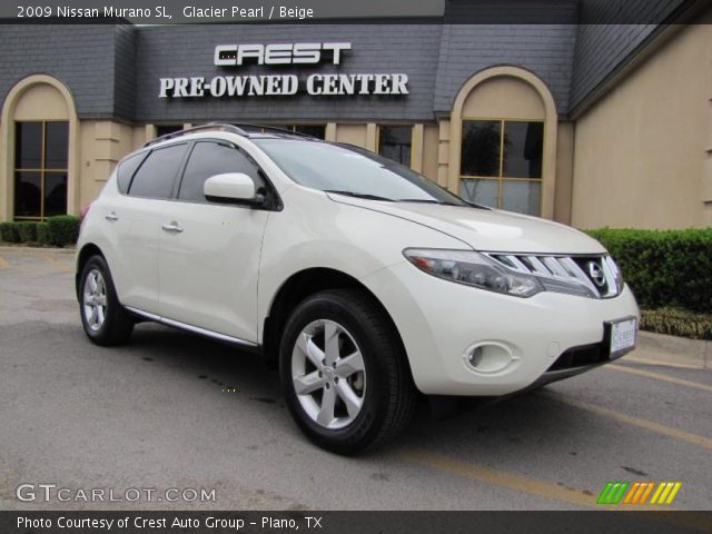 2009 Nissan Murano SL in Glacier Pearl
