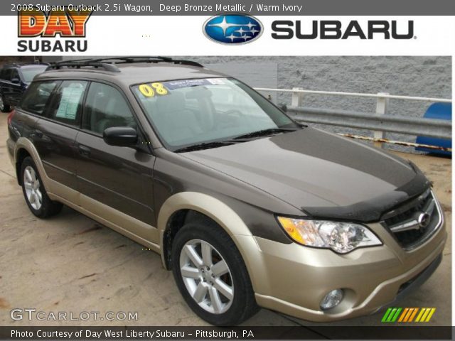 2008 Subaru Outback 2.5i Wagon in Deep Bronze Metallic