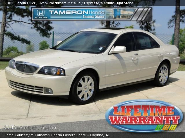 2003 Lincoln LS V8 in Ivory Parchment Metallic