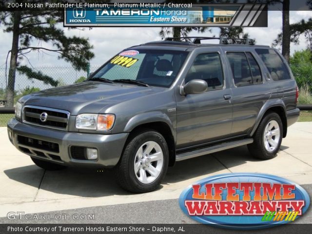 2004 Nissan Pathfinder LE Platinum in Platinum Metallic