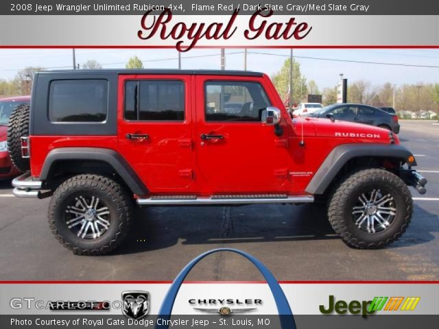 2008 Jeep Wrangler Unlimited Rubicon 4x4 in Flame Red
