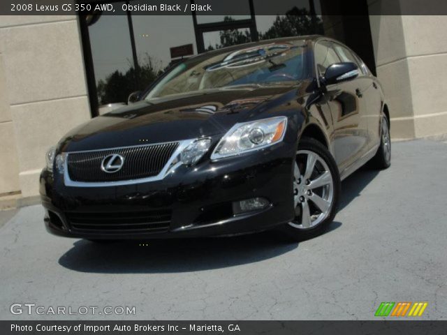 2008 Lexus GS 350 AWD in Obsidian Black