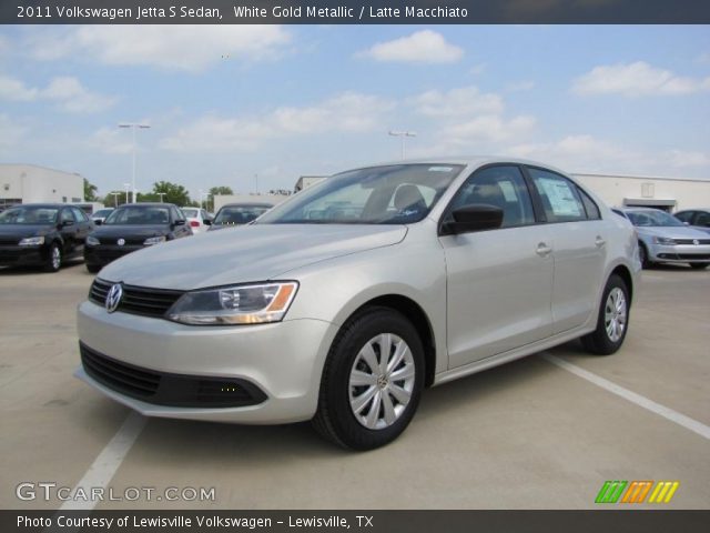 2011 Volkswagen Jetta S Sedan in White Gold Metallic