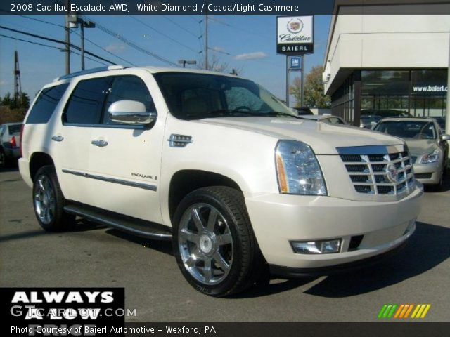 2008 Cadillac Escalade AWD in White Diamond