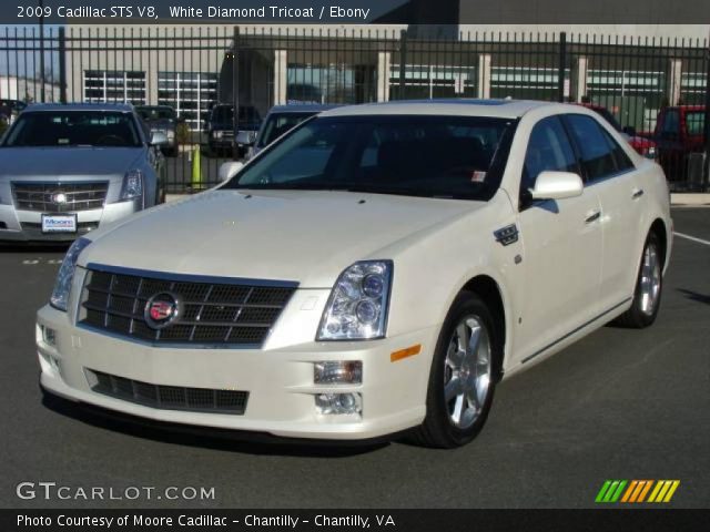 2009 Cadillac STS V8 in White Diamond Tricoat