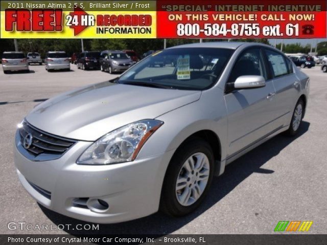 2011 Nissan Altima 2.5 S in Brilliant Silver