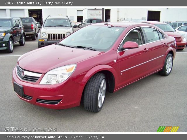 2007 Saturn Aura XE in Berry Red