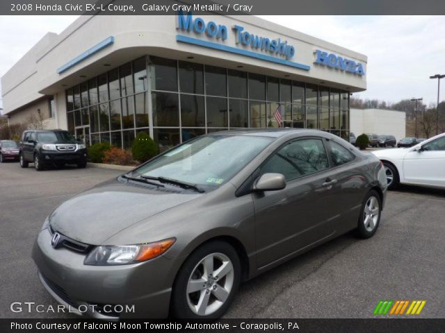 2008 Honda Civic EX-L Coupe in Galaxy Gray Metallic