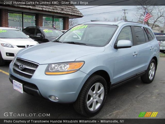 2008 Hyundai Santa Fe Limited 4WD in Silver Blue
