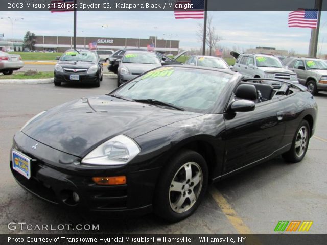 2003 Mitsubishi Eclipse Spyder GS in Kalapana Black