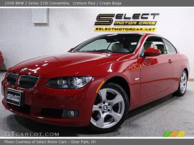 2008 BMW 3 Series 328i Convertible in Crimson Red