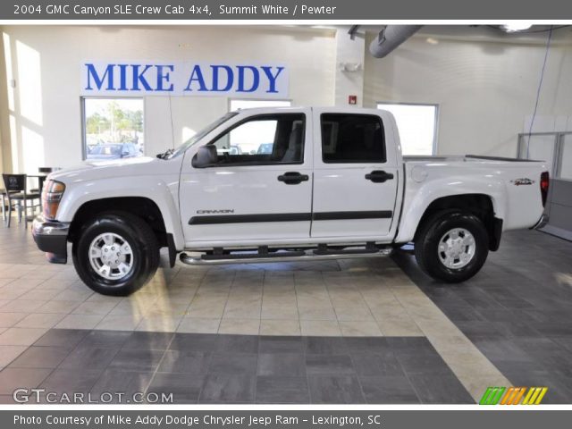 2004 GMC Canyon SLE Crew Cab 4x4 in Summit White