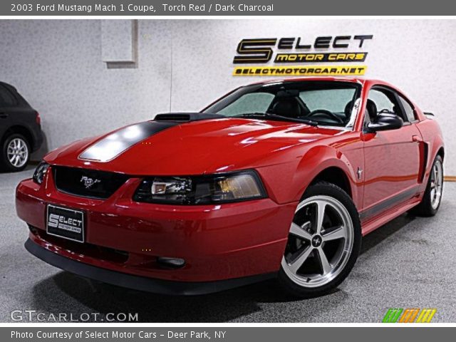 Torch Red 2003 Ford Mustang Mach 1 Coupe Dark Charcoal