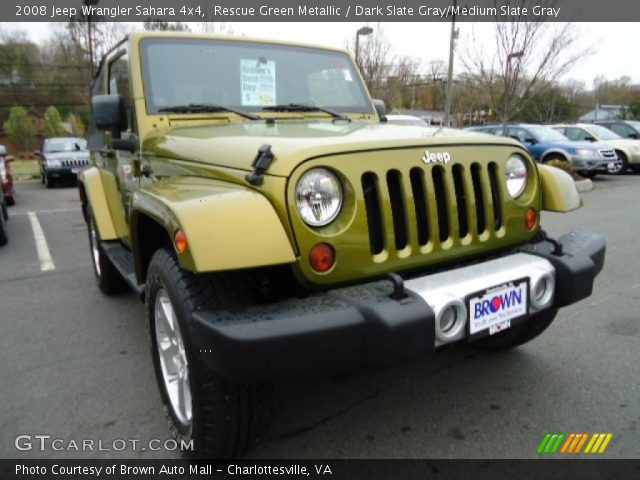 2008 Jeep Wrangler Sahara 4x4 in Rescue Green Metallic
