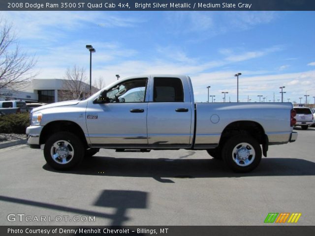 2008 Dodge Ram 3500 ST Quad Cab 4x4 in Bright Silver Metallic