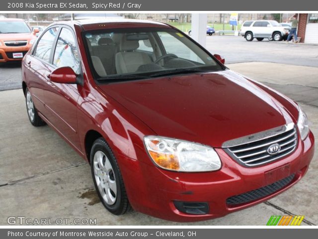 2008 Kia Spectra EX Sedan in Spicy Red