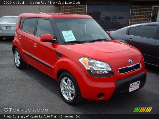 2010 Kia Soul + in Molten Red