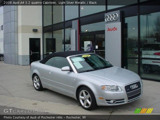 2008 Audi A4 3.2 quattro Cabriolet in Light Silver Metallic